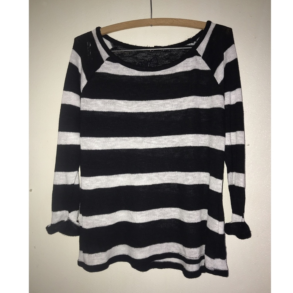 Black and White Striped Shirt